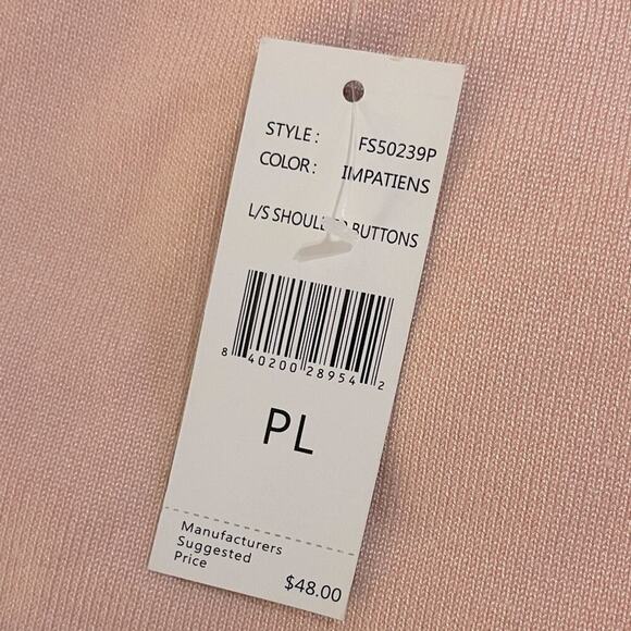 NWT Tint & Shadow Brand Women's Pink Sweater Top - Picture 8 of 10